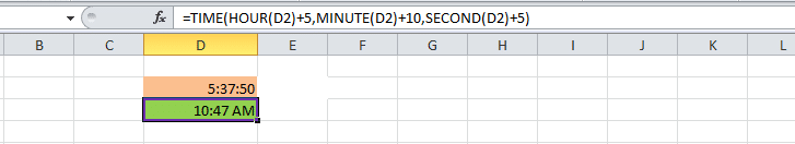 Hàm TIME - một trong các hàm trong Excel giúp hiển thị thời gian hệ thống