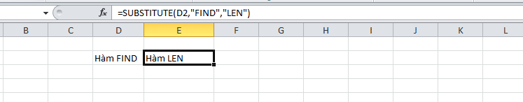 Hàm thay thế văn bản - Các hàm trong Excel giúp thay thế văn bản trong trang tính