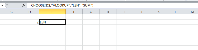 Hàm cơ bản trong Excel - Hàm CHOOSE