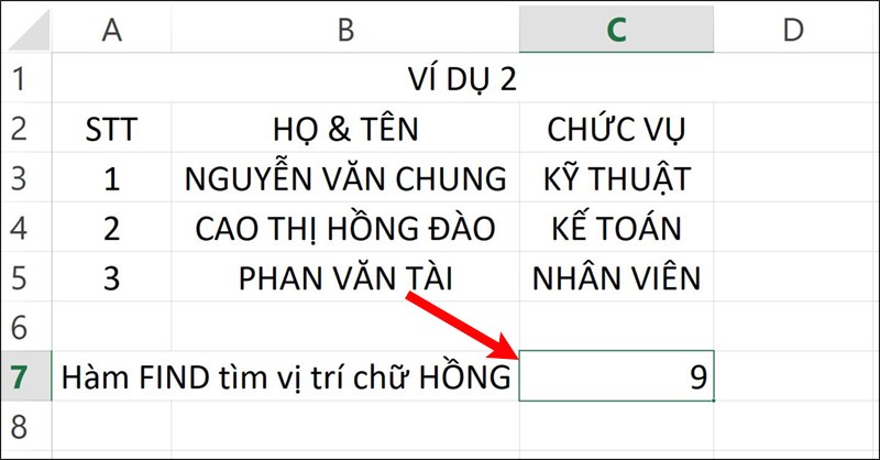 Nhấn Enter để hiển thị kết quả.