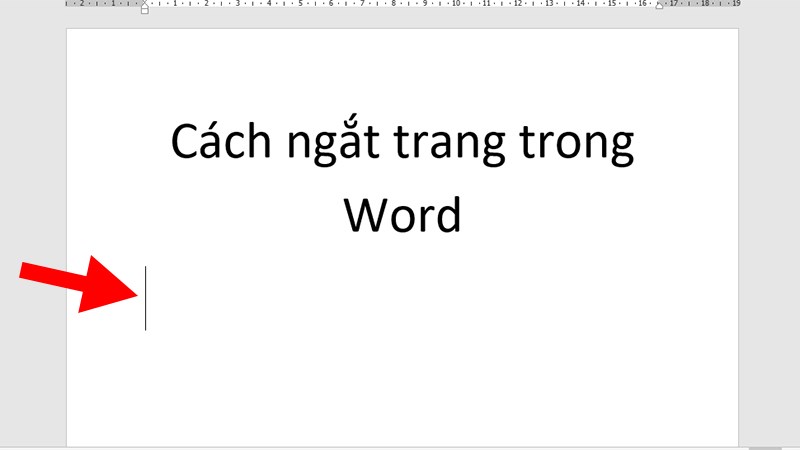 Soạn thảo văn bản bình thường đến khi xuống 1 dòng trống