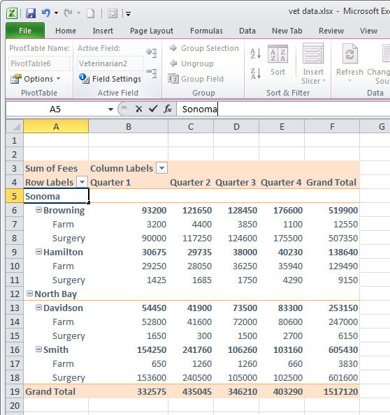 CÁCH NHÓM DỮ LIỆU TRONG EXCEL PIVOT TABLE 6