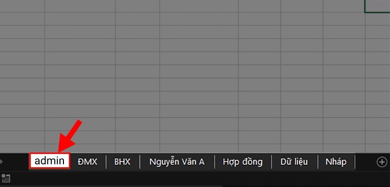 Chọn trước 1 Sheet