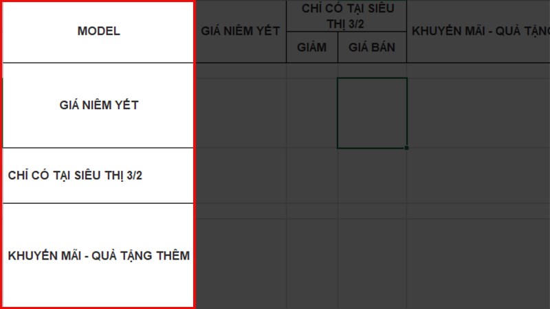 Columns to repeat at left