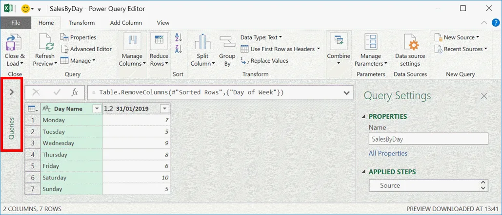 7- chỉnh sửa truy vấn power query