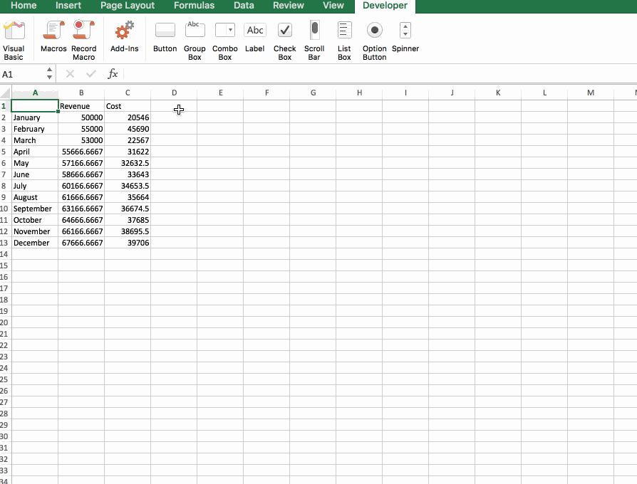 Hình 15: Quá trình lưu Macro trong Excel