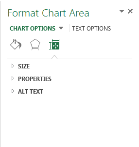 Các thuộc tính trong Format Chart Area