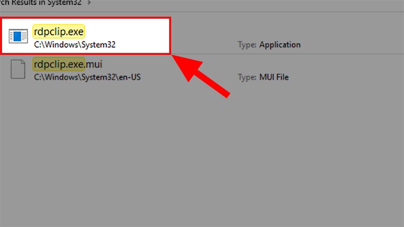 Ở kết quả hiện ra > Bạn khởi động lại rdpclip.exe